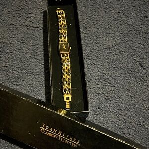 Joan Rivers Gold-Tone Chain watch